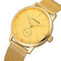 Top Brand Luxury WINNER 288 White Mechanical Watches Men's Mechanical Wrist Watches Mesh Strap Sub Dial Design Watch